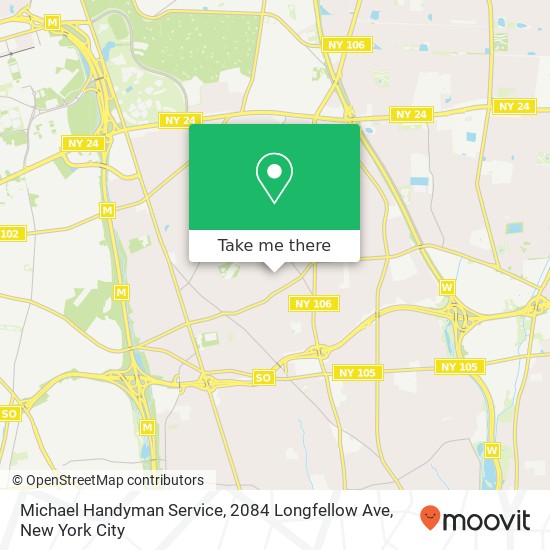 Mapa de Michael Handyman Service, 2084 Longfellow Ave