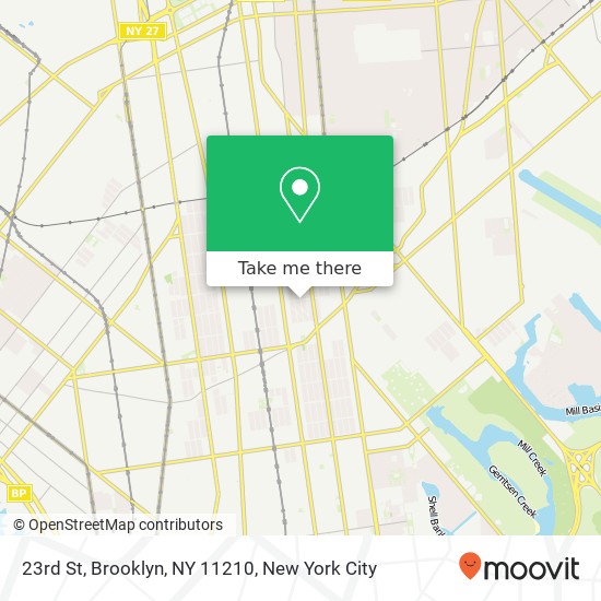 Mapa de 23rd St, Brooklyn, NY 11210