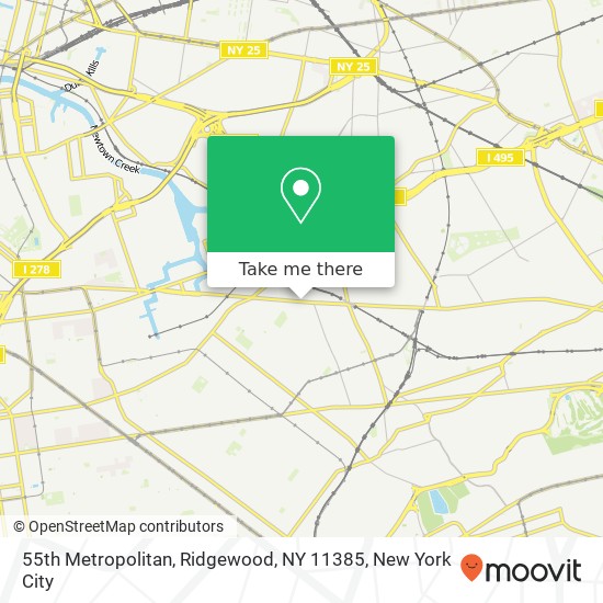 Mapa de 55th Metropolitan, Ridgewood, NY 11385