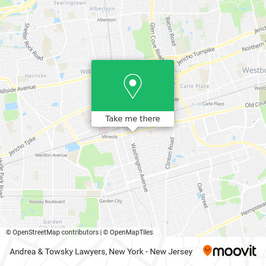 Mapa de Andrea & Towsky Lawyers