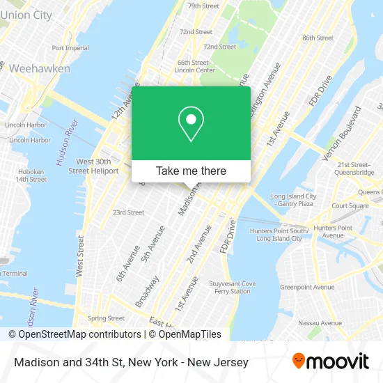 Madison and 34th St map