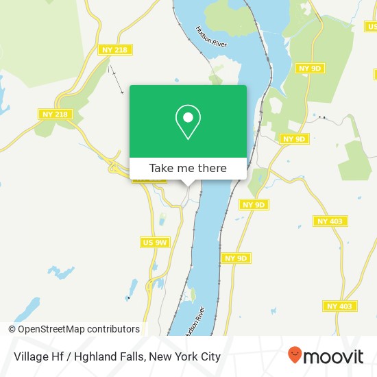 Village Hf / Hghland Falls map