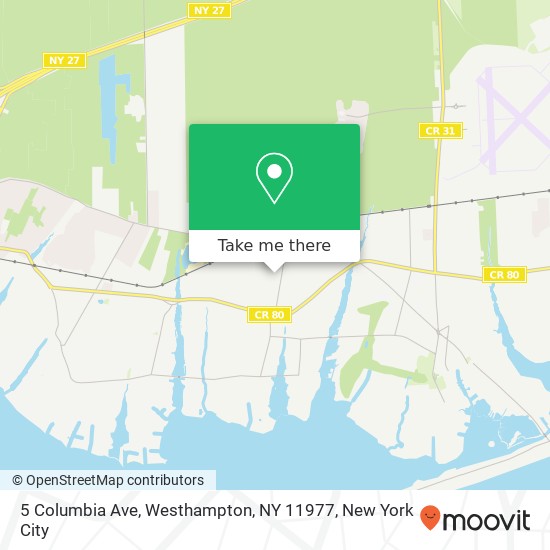 5 Columbia Ave, Westhampton, NY 11977 map