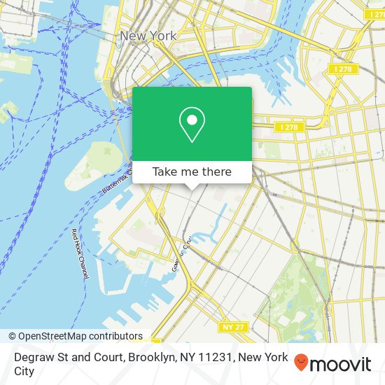 Degraw St and Court, Brooklyn, NY 11231 map