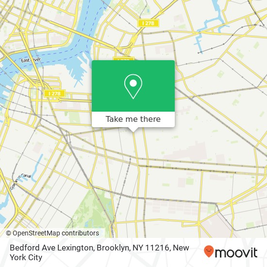 Bedford Ave Lexington, Brooklyn, NY 11216 map