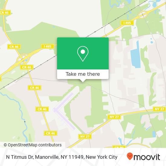 Mapa de N Titmus Dr, Manorville, NY 11949