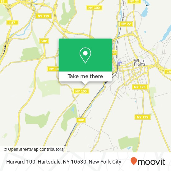 Mapa de Harvard 100, Hartsdale, NY 10530