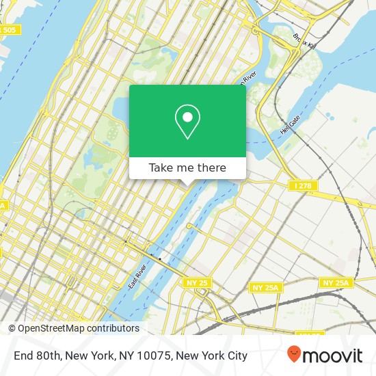 End 80th, New York, NY 10075 map