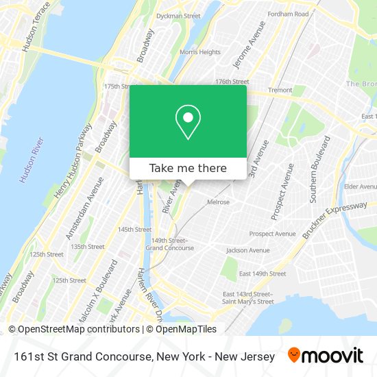 Mapa de 161st St Grand Concourse