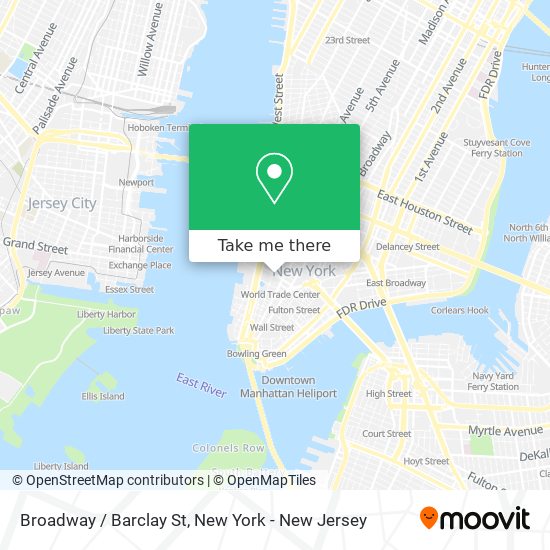 Broadway / Barclay St map