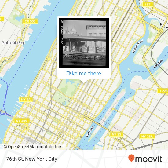 Mapa de 76th St, New York, NY 10075