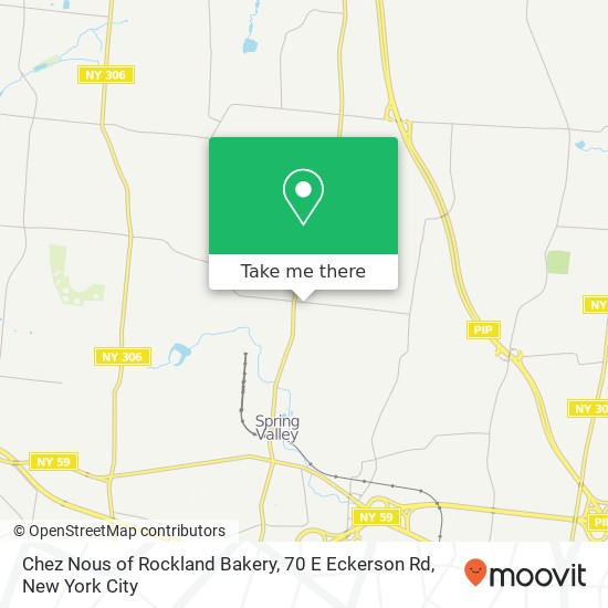 Mapa de Chez Nous of Rockland Bakery, 70 E Eckerson Rd