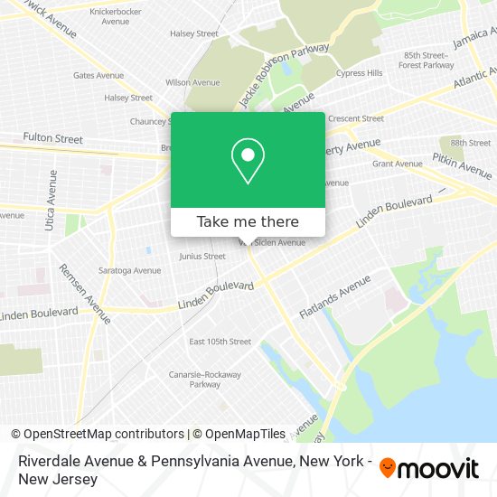 Riverdale Avenue & Pennsylvania Avenue map
