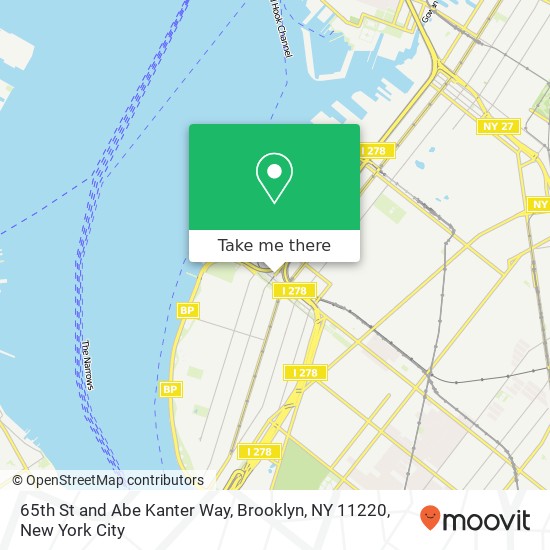 Mapa de 65th St and Abe Kanter Way, Brooklyn, NY 11220