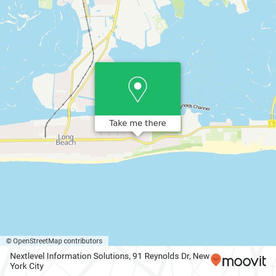 Mapa de Nextlevel Information Solutions, 91 Reynolds Dr