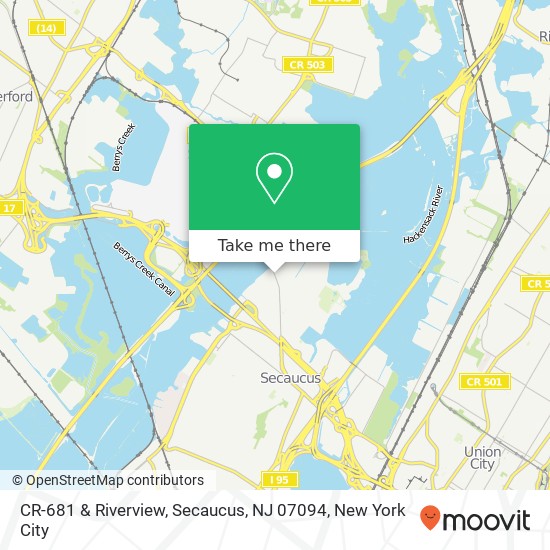 CR-681 & Riverview, Secaucus, NJ 07094 map