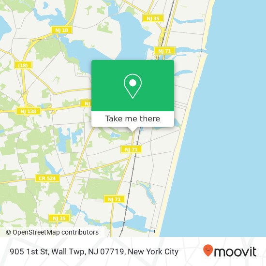 905 1st St, Wall Twp, NJ 07719 map