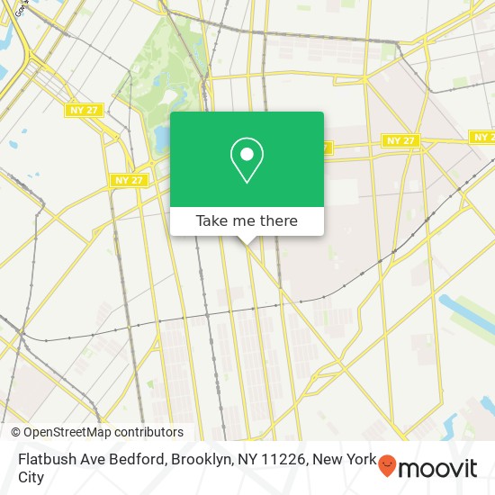 Flatbush Ave Bedford, Brooklyn, NY 11226 map