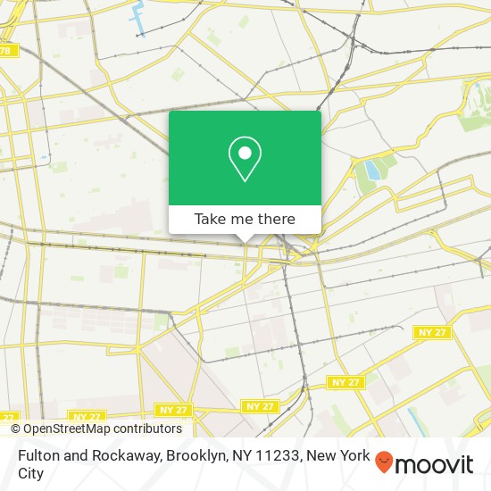 Fulton and Rockaway, Brooklyn, NY 11233 map