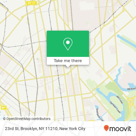Mapa de 23rd St, Brooklyn, NY 11210