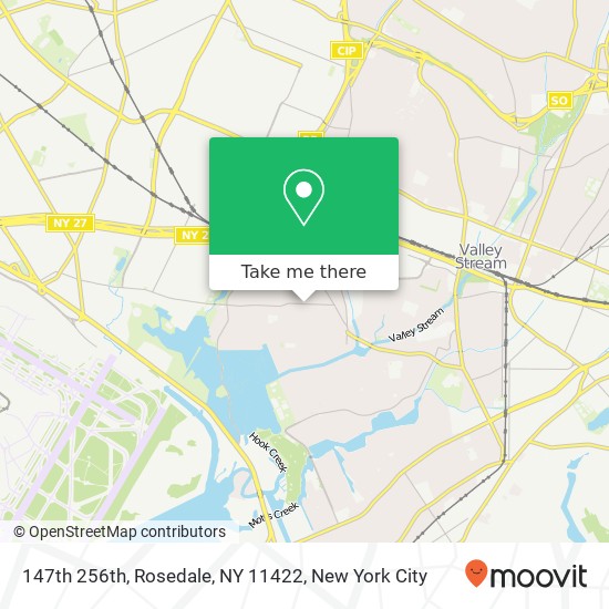 Mapa de 147th 256th, Rosedale, NY 11422
