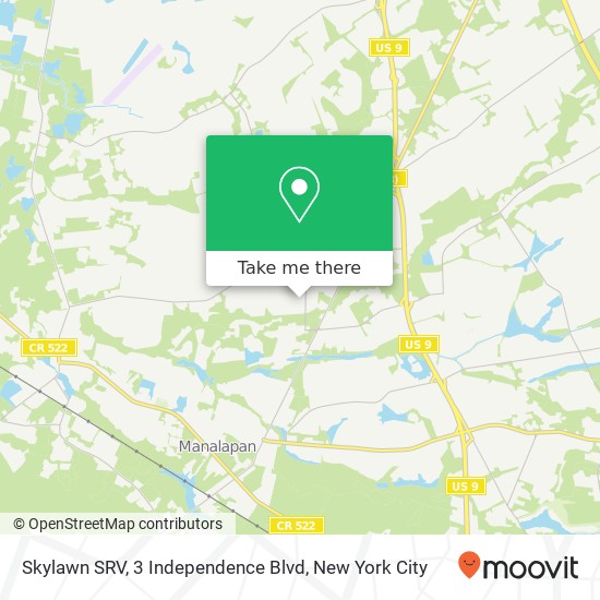 Mapa de Skylawn SRV, 3 Independence Blvd