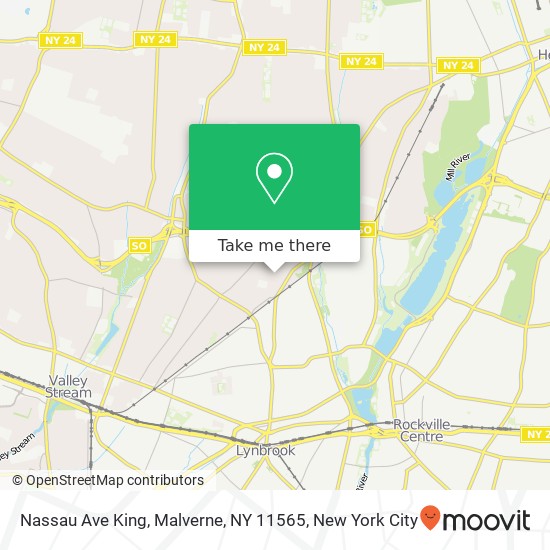 Mapa de Nassau Ave King, Malverne, NY 11565