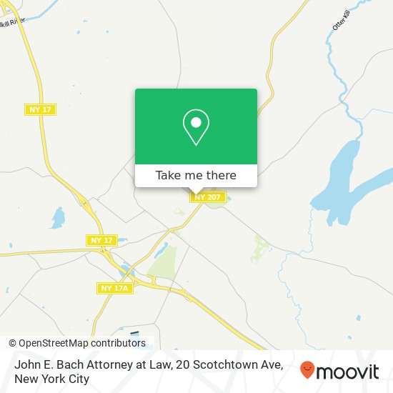 Mapa de John E. Bach Attorney at Law, 20 Scotchtown Ave