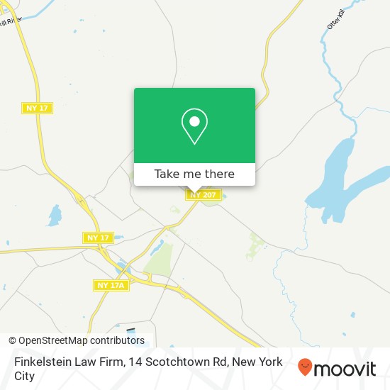 Mapa de Finkelstein Law Firm, 14 Scotchtown Rd