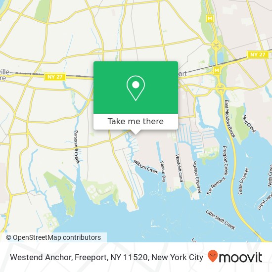 Mapa de Westend Anchor, Freeport, NY 11520