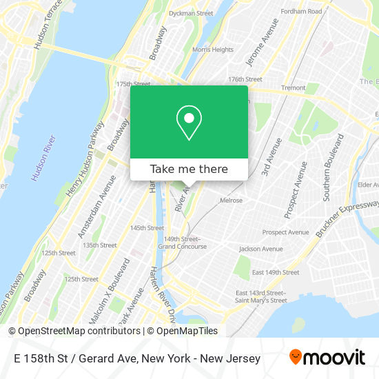 E 158th St / Gerard Ave map