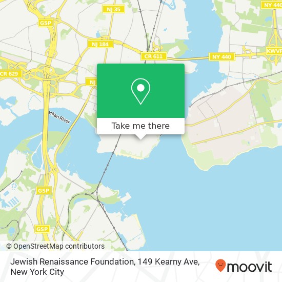 Mapa de Jewish Renaissance Foundation, 149 Kearny Ave