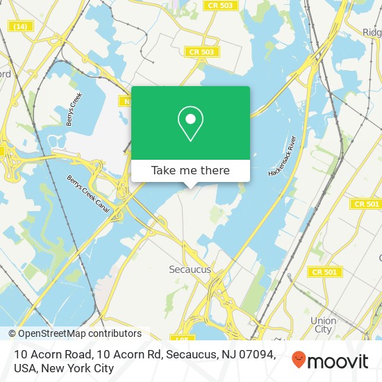 10 Acorn Road, 10 Acorn Rd, Secaucus, NJ 07094, USA map