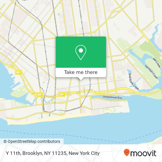 Y 11th, Brooklyn, NY 11235 map