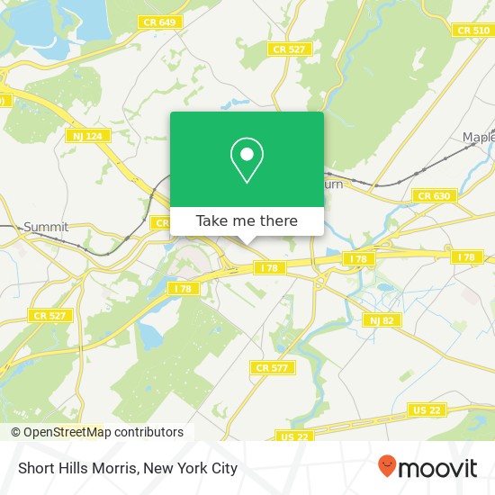 Short Hills Morris, Springfield, NJ 07081 map