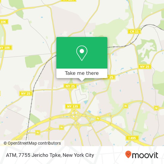 Mapa de ATM, 7755 Jericho Tpke