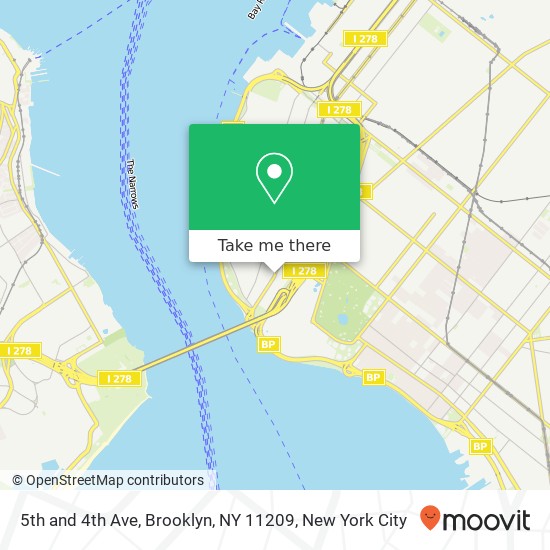 Mapa de 5th and 4th Ave, Brooklyn, NY 11209