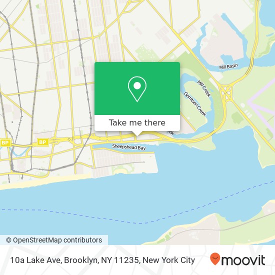 Mapa de 10a Lake Ave, Brooklyn, NY 11235