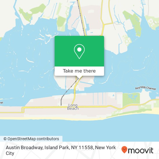 Austin Broadway, Island Park, NY 11558 map
