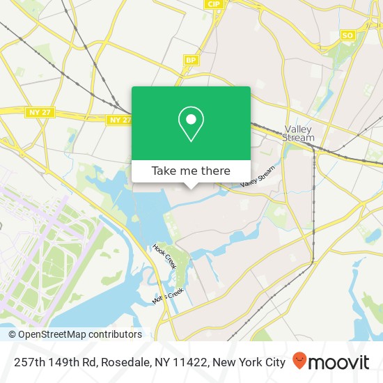Mapa de 257th 149th Rd, Rosedale, NY 11422