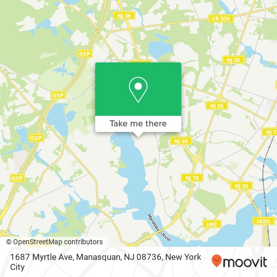 1687 Myrtle Ave, Manasquan, NJ 08736 map