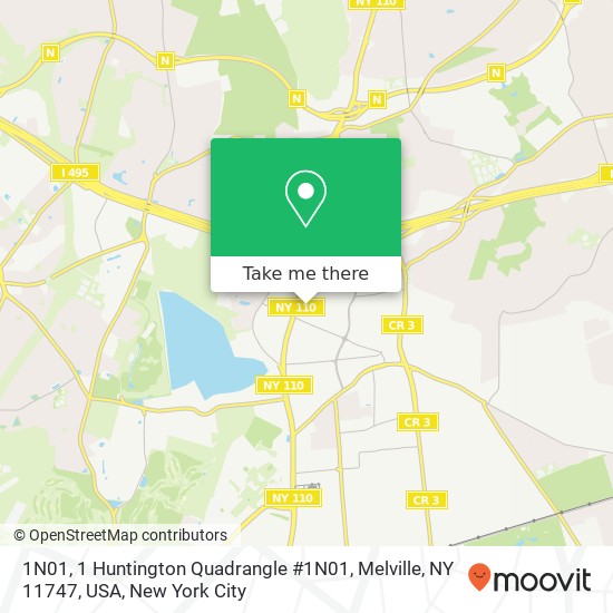 Mapa de 1N01, 1 Huntington Quadrangle #1N01, Melville, NY 11747, USA