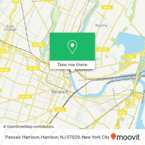 Passaic Harrison, Harrison, NJ 07029 map