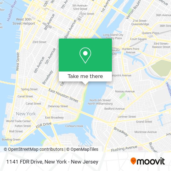 1141 FDR Drive map