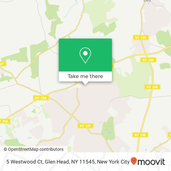 Mapa de 5 Westwood Ct, Glen Head, NY 11545