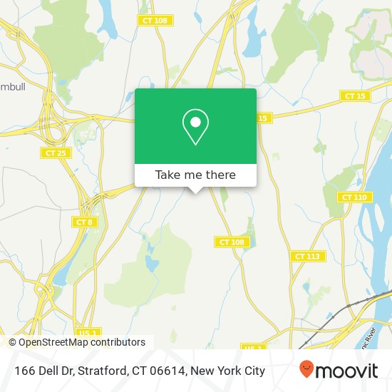 166 Dell Dr, Stratford, CT 06614 map