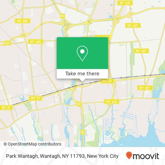 Mapa de Park Wantagh, Wantagh, NY 11793