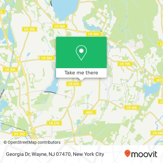 Georgia Dr, Wayne, NJ 07470 map