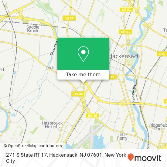 271 S State RT 17, Hackensack, NJ 07601 map