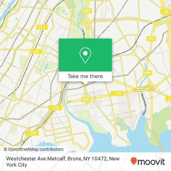 Westchester Ave Metcalf, Bronx, NY 10472 map